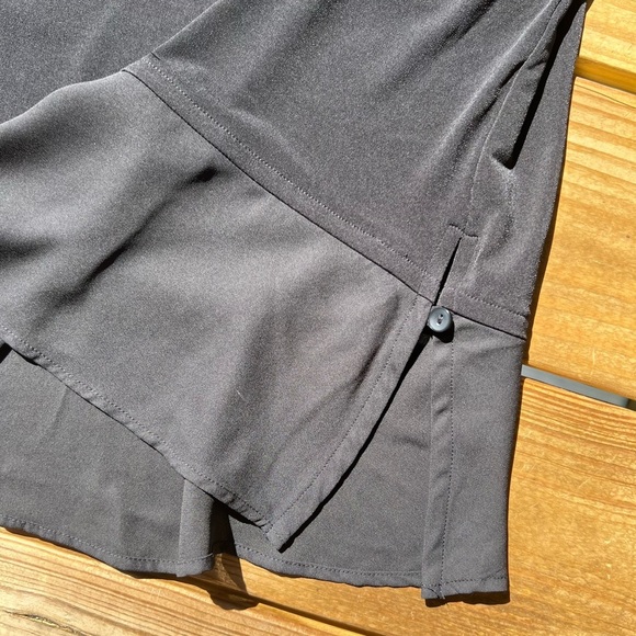 Tahari black small dressy round neck tank top blouse - Picture 9 of 12